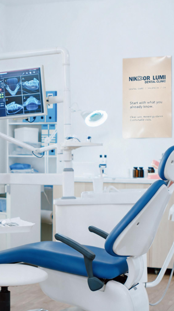 Interior treatment room at Nikbor Lumi Dental Clinic